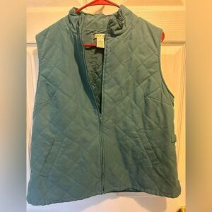 Orvis Blue Quilted Vest, Large Women’s